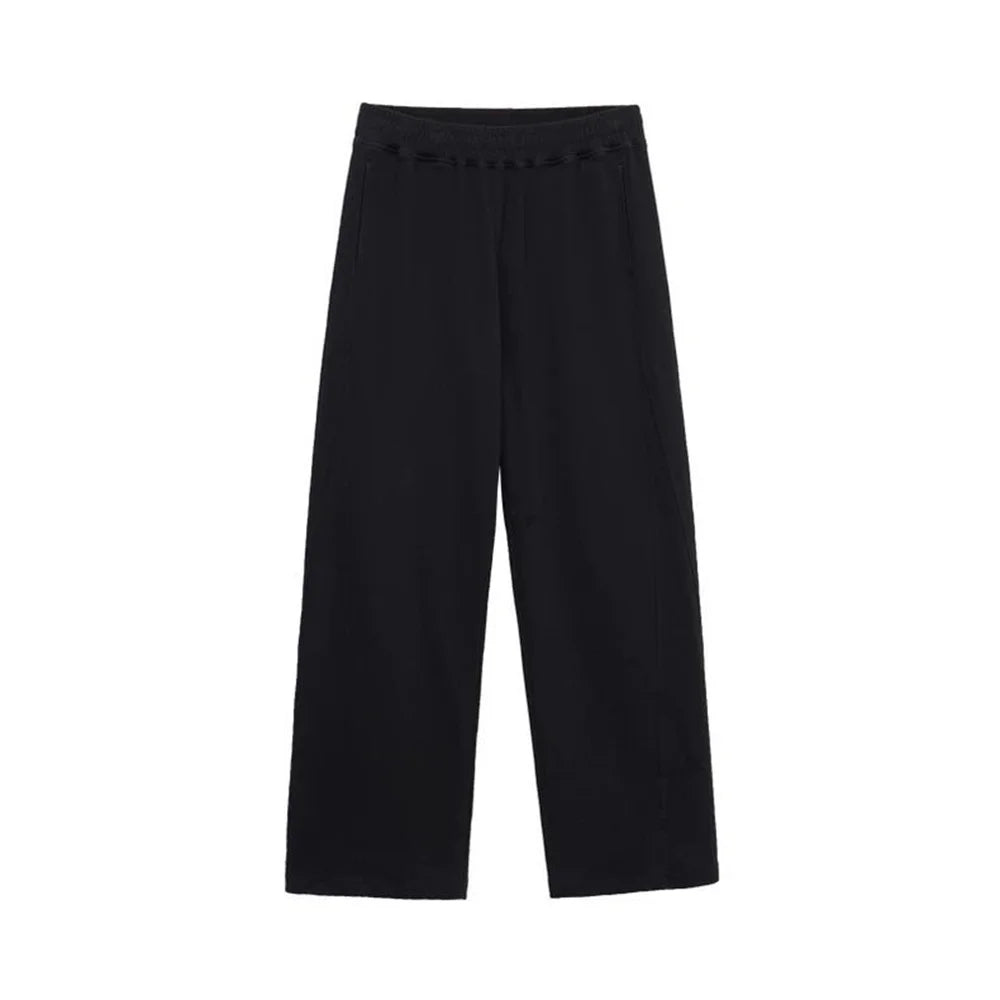 Men's casual pants - casual wide leg pants, solid color durable - suitable for casual shopping