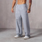 Men's casual pants - casual wide leg pants, solid color durable - suitable for casual shopping